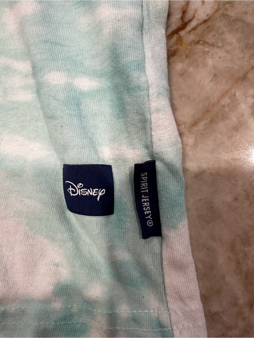 Disney Walt Disney World Spirit Jersey Tie-Dye Long Sleeve Shirt - Teal & White - Picture 3 of 4